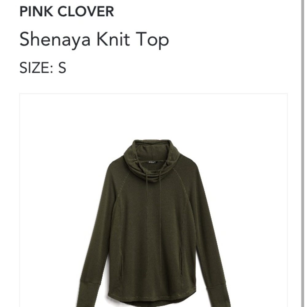 Stitch Fix Pink clover shenaya knit top olive